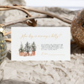 Winter Rustic Christmas Hoe groot is de buik van m Informatiekaartje