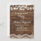 Winter Rustic Engagement Party Uitnodiging (Voorkant)