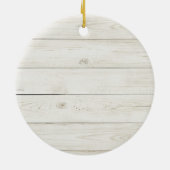 Winter Rustic Grandma Grandpa Kerstversient Keramisch Ornament (Achterkant)