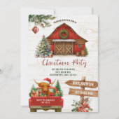 Winter Rustic Highland Cow Country Holiday Party Kaart (Voorkant)