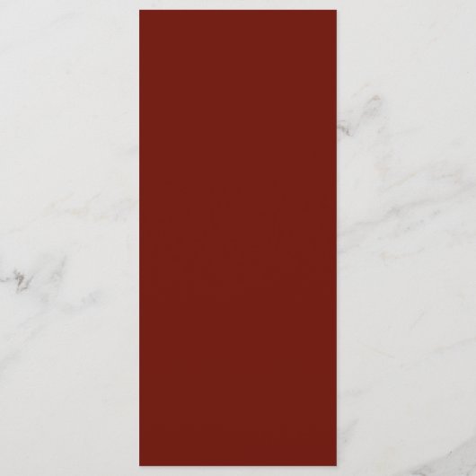 Winter Rustic Pine Bloemen Trouwmenu Menu (Achterkant)