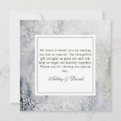 Winter Rustic Pine Trees Lantaarn Dank je wel Bedankkaart (Achterkant)