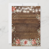 Winter Rustic Wood Een Baby is Brouwen Baby shower Kaart (Achterkant)