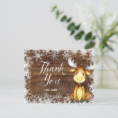 Winter Rustic Woodland - Hartelijk dank Bedankkaart (Staand voorkant)