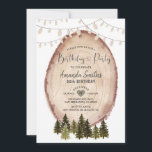 Winter Rustic Woodland - Kerstfeest Kaart<br><div class="desc">Winter Rustic Woodland kerstfeest op feestdag perfecte uitnodiging voor de winter</div>