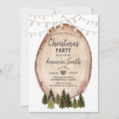 Winter Rustic Woodland - Uitnodiging voor Kerstmis (Voorkant)