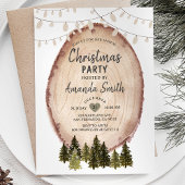 Winter Rustic Woodland - Uitnodiging voor Kerstmis