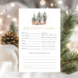 Winter Rustieke Baby Voorspellingen, Advies Douche