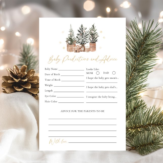 Winter Rustieke Baby Voorspellingen, Advies Douche (Creator heeft geüpload)