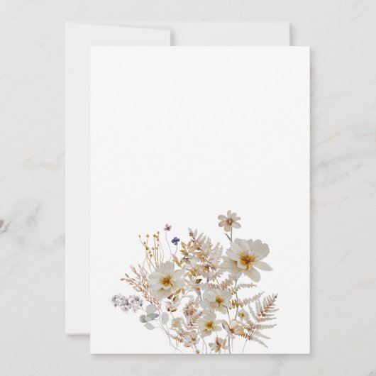 Winter rustieke Boho liefde is in bloei Vrijgezell Kaart (Achterkant)