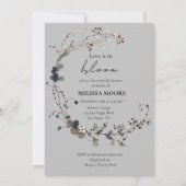 Winter rustieke Boho liefde is in bloei Vrijgezell Kaart (Voorkant)