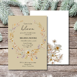 Winter rustieke Boho liefde is in bloei Vrijgezell Kaart