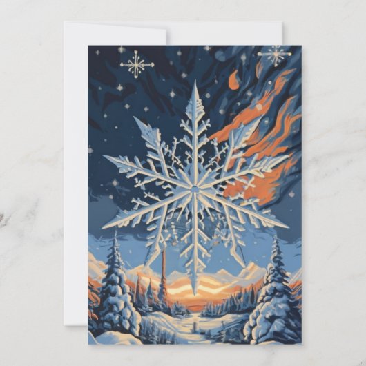 Winter rustieke dennenbomen botanische bruiloft ui kaart (Achterkant)