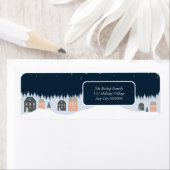 Winter rustieke kerst etiket (Insitu)