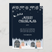 Winter Rustieke Kerst Kaart (Voorkant / Achterkant)