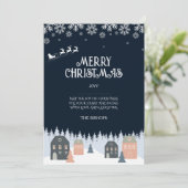 Winter Rustieke Kerst Kaart (Staand voorkant)