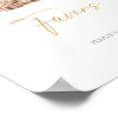 Winter rustieke kerstbomen gunsten poster (Hoek)