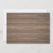 Winter Rustoce Blauwe Jongens Baby Shower Uitnodig Kaart (Achterkant)