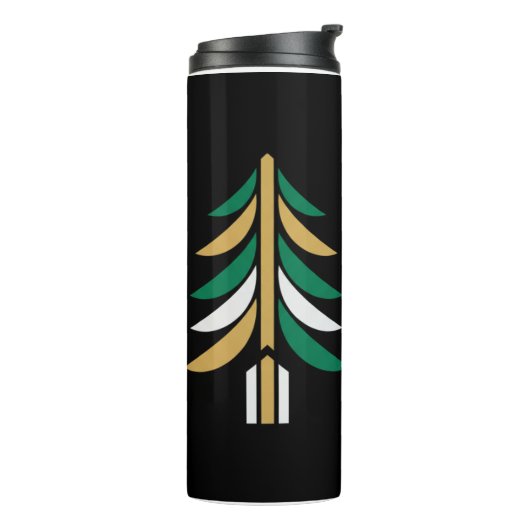 Winter’s Choice – Christmas Vector Travel Mug Thermosbeker (Gedraaid links)