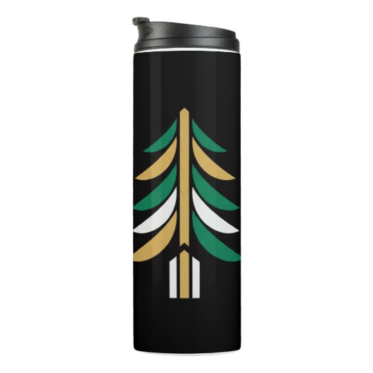 Winter’s Choice – Christmas Vector Travel Mug Thermosbeker (Geroteerd rechts)