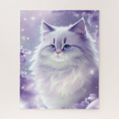 Winter’s Magical Feline Fantasy Legpuzzel (Verticaal)