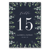 Winter Sage | Aangepaste Kaart tabelnummer (Voorkant)