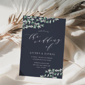 Winter Sage bruiloft uitnodiging