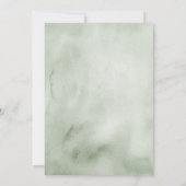 Winter Sage Green Bow Merry Little Vrijgezellenfee Kaart (Achterkant)