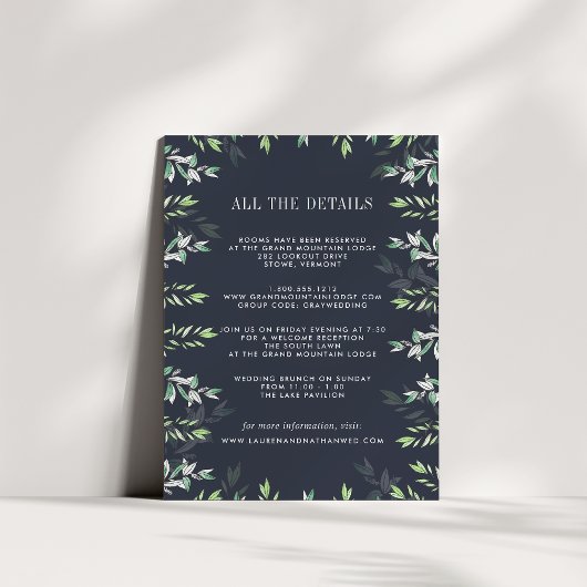 Winter Sage Guest Information Kaart