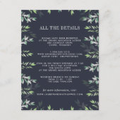 Winter Sage Guest Information Kaart (Voorkant)