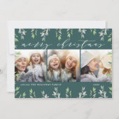 Winter Sage | Holiday Foto Collage Kaart (Voorkant)
