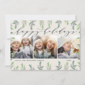Winter Sage | Holiday Foto Collage Kaart (Voorkant)