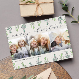 Winter Sage | Holiday Foto Collage Kaart