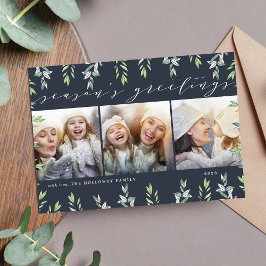 Winter Sage | Holiday Foto Collage Kaart