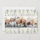 Winter Sage | Holiday Foto Collage Kaart (Voorkant)