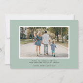 Winter Sage Multi Photo Holiday Kaart met foto ach (Achterkant)
