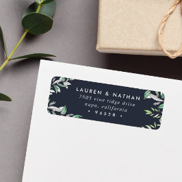 Winter Sage Return Address Etiket