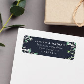 Winter Sage Return Address Etiket
