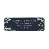 Winter Sage Return Address Etiket (Voorkant)