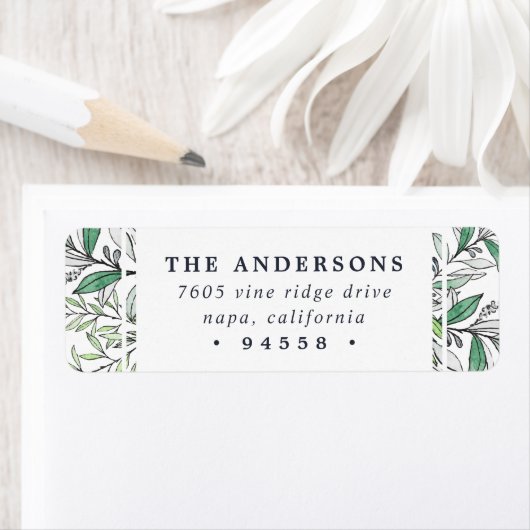 Winter Sage | Terugkeeradres feestdag Etiket (Insitu)