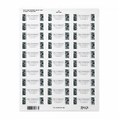 Winter Sage | Terugkeeradres feestdag Etiket (Full Sheet)