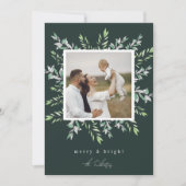 Winter Sage | Vroege kerstfeestdag-fotokaart Feestdagenkaart (Voorkant)