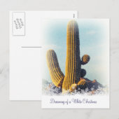 Winter Saguaro Holiday Briefkaart (Voorkant / Achterkant)