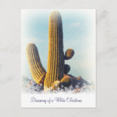 Winter Saguaro Holiday Briefkaart (Voorkant)