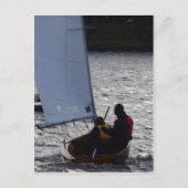 Winter Sailboot Race Briefkaart (Voorkant)