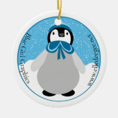 Winter Sailor Penguin Keramisch Ornament (Voorkant)