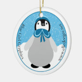 Winter Sailor Penguin Keramisch Ornament (Links)