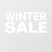 Winter Sale Bord Raamsticker (Vel)