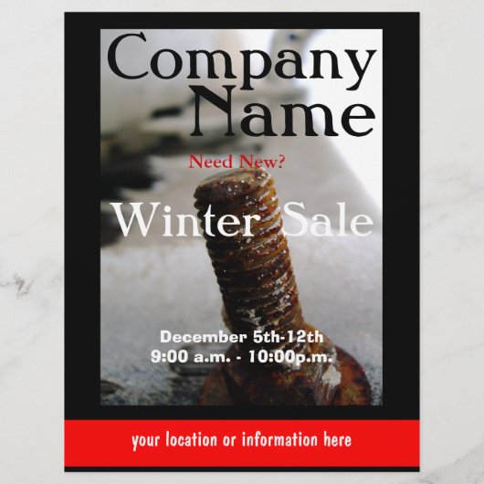 Winter Sale Flyer (Achterkant)