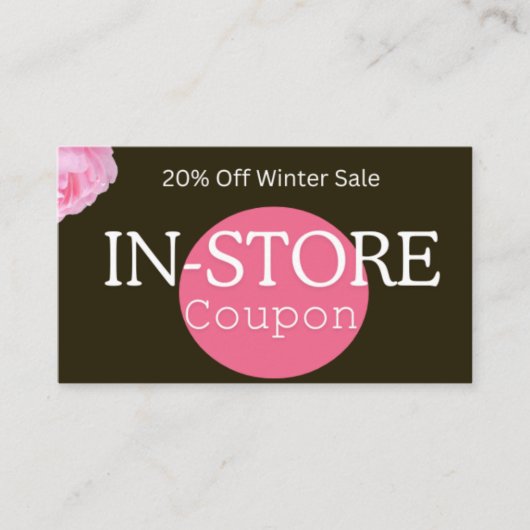 Winter Sale In-Store Coupon (Voorkant)